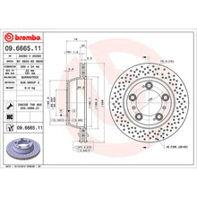 Load image into Gallery viewer, Rear Brake Disc x2 299mm Fits Porsche 911 Brembo 09666511