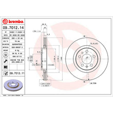 Load image into Gallery viewer, Front Brake Disc x2 280mm Fits VW Audi Seat Skoda Octavia Golf Brembo 09701211