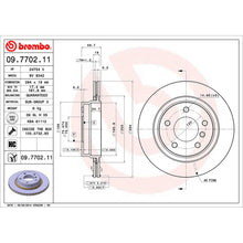 Load image into Gallery viewer, Rear Brake Disc x2 294mm Fits BMW 3 Series Brembo 09770211