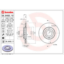 Load image into Gallery viewer, Front Brake Disc x2 239mm Fits Skoda VW Fabia Fox Polo Brembo 09848311