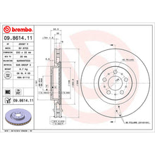 Load image into Gallery viewer, Front Brake Disc x2 330mm Fits Volvo S60 V70 Brembo 09861411