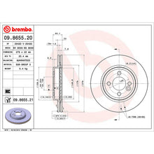 Load image into Gallery viewer, Front Brake Disc x2 276mm Fits Mini R50 R53 R52 Brembo 09865521