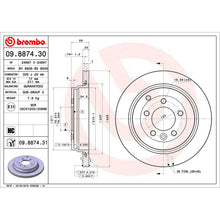 Load image into Gallery viewer, Rear Brake Disc x2 325mm Fits Land Rover Discovery Brembo 09887431