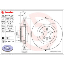 Load image into Gallery viewer, Front Brake Disc x2 360mm Fits Land Rover Discovery Brembo 09887731