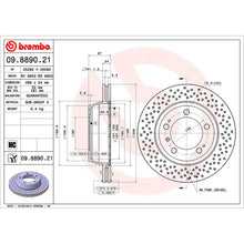 Load image into Gallery viewer, Rear Brake Disc x2 299mm Fits Porsche Boxster Spyder Cayman Brembo 09889021