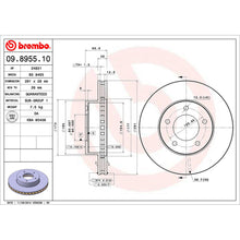 Load image into Gallery viewer, Front Brake Disc x2 291mm Fits Jaguar XJ Brembo 09895510