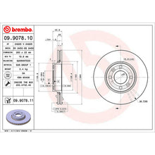 Load image into Gallery viewer, Front Brake Disc x2 260mm Fits Nissan Renault Clio Megane Modus Brembo 09907811