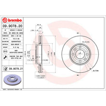 Load image into Gallery viewer, Front Brake Disc x2 258mm Fits Mercedes Nissan Renault Clio Brembo 09907821