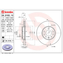 Load image into Gallery viewer, Front Brake Disc x2 285mm Fits Chevrolet Vauxhall GTS Signum Brembo 09916511