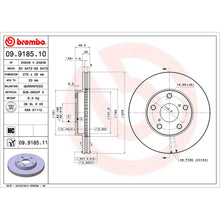 Load image into Gallery viewer, Front Brake Disc x2 275mm Fits Toyota Rav 4 Brembo 09918511