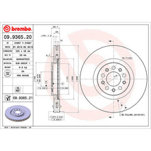 Load image into Gallery viewer, Front Brake Disc x2 330mm Fits Alfa 159 Brera Giulietta Spider Brembo 09936521