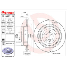 Load image into Gallery viewer, Rear Brake Disc x2 354mm Fits Land Rover Range Rover Brembo 09937321