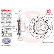Load image into Gallery viewer, Front Brake Disc x2 365mm Fits Audi A4 Brembo 09947723