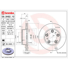 Load image into Gallery viewer, Front Brake Disc x2 298mm Fits Porsche Boxster Brembo 09948211