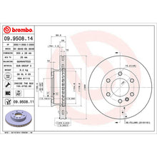 Load image into Gallery viewer, Front Brake Disc x2 300mm Fits Mercedes Sprinter Crafter Brembo 09950811