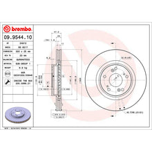 Load image into Gallery viewer, Civic Front Brake Disc x2 300mm Fits Honda CR-V Brembo 09954411