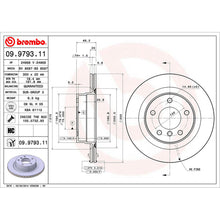 Load image into Gallery viewer, Rear Brake Disc x2 300mm Fits BMW 1 2 3 4 Series Brembo 09979311