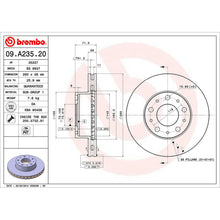 Load image into Gallery viewer, Front Brake Disc x2 280mm Fits Citroen Fiat Peugeot Jumper Boxer Brembo 09A23520