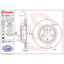 Load image into Gallery viewer, Rear Brake Disc x2 336mm Fits BMW 3 Series X1 Brembo 09A27011