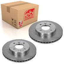 Load image into Gallery viewer, Pair of Front Brake Disc Fits Renault Clio Kangoo Lutecia Megane R19 Febi 09072