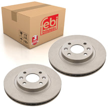Load image into Gallery viewer, Pair of Front Brake Disc Fits Nissan Aprio Renault Clio Kangoo Logan Febi 09073