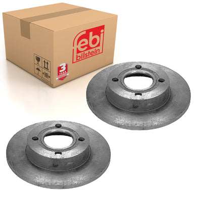 Pair of Rear Brake Disc Fits Audi quattro 90 Coupe 8B OE 8A0615601 Febi 09078