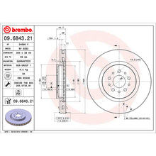 Load image into Gallery viewer, Front Brake Disc x2 305mm Fits Alfa Romeo 147 156 GTV Spider Brembo 09684321