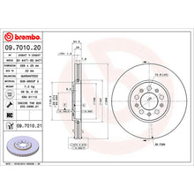 Load image into Gallery viewer, Front Brake Disc x2 288mm Fits VW Audi Seat Skoda Octavia Polo Brembo 09701021