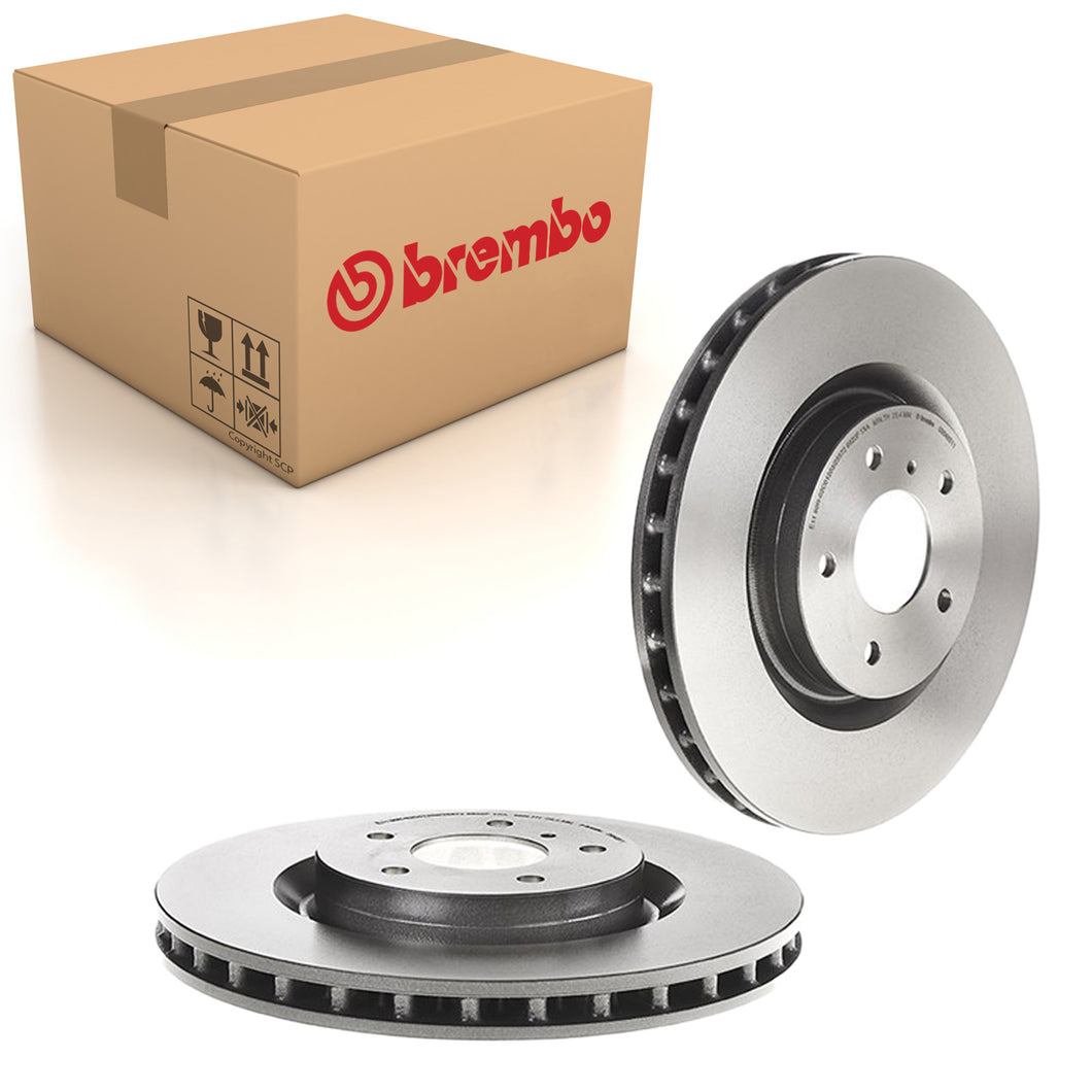350Z Front Brake Discs x2 Fits Nissan Brembo 09848511