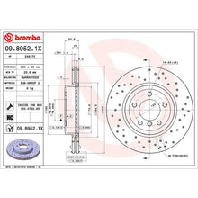 Load image into Gallery viewer, Front Brake Disc x2 325mm Fits BMW 3 Series Z4 Brembo 0989521X