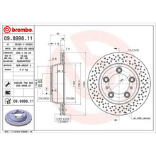 Load image into Gallery viewer, Rear Brake Disc x2 299mm Fits Porsche Boxster Cayman Brembo 09899811