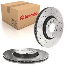 Load image into Gallery viewer, Astra Front Drilled Brake Discs x2 308mm Fits Vauxhall Corsa Brembo 0993691X