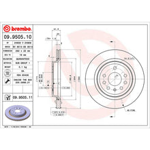 Load image into Gallery viewer, Vectra Rear Brake Disc x2 292mm Fits Vauxhall Brembo 09950511