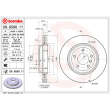 Load image into Gallery viewer, BMW Rear Brake Disc x2 320mm Fits 3 Series Brembo 09959011