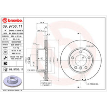 Load image into Gallery viewer, Front Brake Disc x2 284mm Fits BMW 1 Series Brembo 09975011