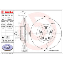 Load image into Gallery viewer, Touareg Front Brake Discs x2 368mm Fits Porsche VW Cayenne Brembo 09987011