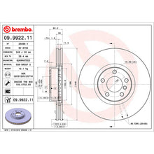 Load image into Gallery viewer, Front Brake Disc x2 348mm Fits BMW X5 X6 Brembo 09992211