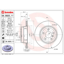 Load image into Gallery viewer, X5 Rear Brake Disc x2 320mm Fits BMW X6 Brembo 09992511