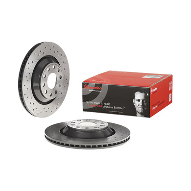 Rear Brake Disc x2 310mm Fits VW Audi Seat Skoda Q3 Tiguan Brembo 09A2001X