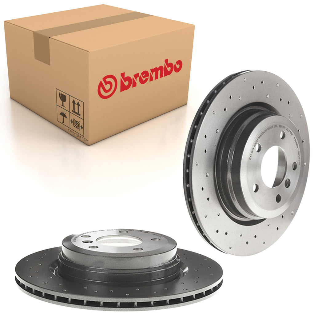 3 Series Rear Brake Discs x2 Fits BMW 320D 330D Brembo 09A2701X
