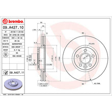 Load image into Gallery viewer, Front Brake Disc x2 300mm Fits Ford Volvo S-Max Discovery Sport Brembo 09A42711
