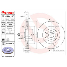 Load image into Gallery viewer, Front Brake Disc x2 305mm Fits Fiat Vauxhall 500L Doblo Brembo 09A44441