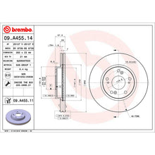 Load image into Gallery viewer, Civic Front Brake Discs x2 282mm Fits Honda FRV Brembo 09A45511