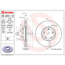 Load image into Gallery viewer, Front Brake Disc x2 300mm Fits Ford Transit Tourneo Brembo 09A53110