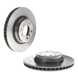 BMW 335i Front Drilled Brake Discs x2 348mm Fits E90 E91 E92 E93 Brembo 09A5991X