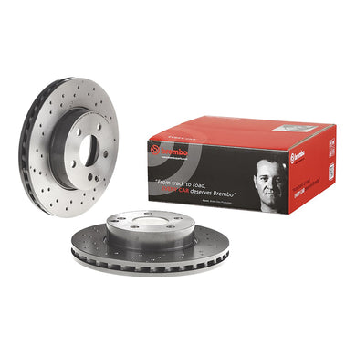 Front Brake Disc x2 295mm Fits Mercedes C Class Brembo 09A61351
