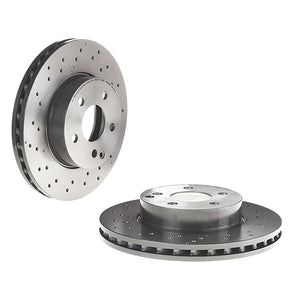 Front Brake Disc x2 295mm Fits Mercedes C Class Brembo 09A61351