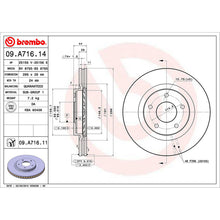 Load image into Gallery viewer, Front Brake Disc x2 296mm Fits Nissan Qashqai Brembo 09A71611
