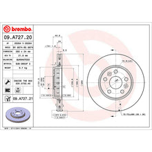 Load image into Gallery viewer, Kangoo Front Brake Discs x2 Fits Renault Espace Laguna Brembo 09A72721