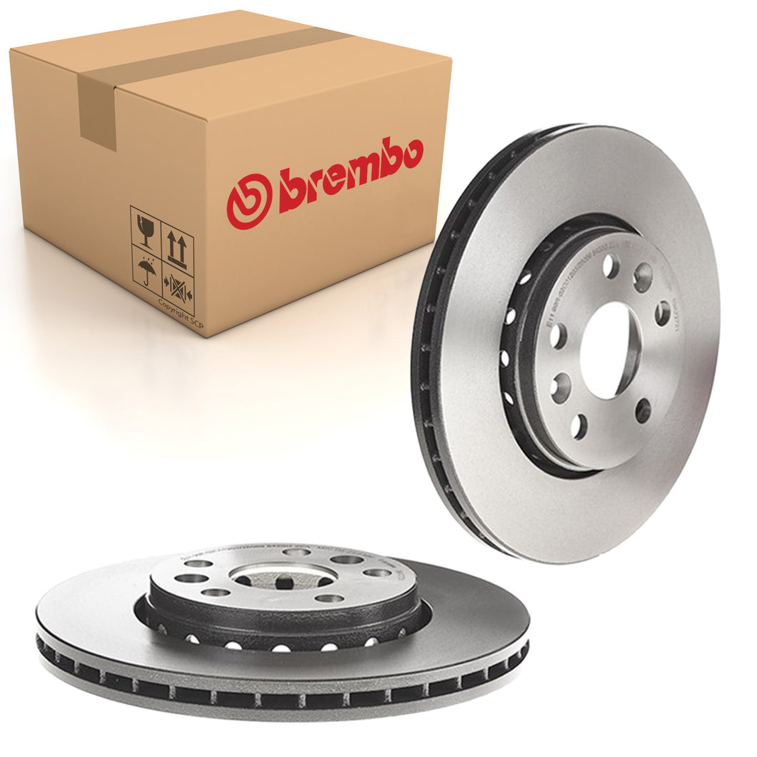 Kangoo Front Brake Discs x2 Fits Renault Espace Laguna Brembo 09A72721